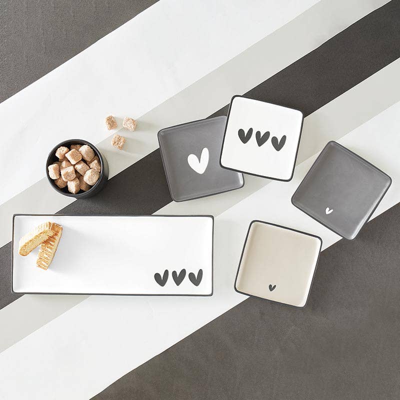 Ceramic Plates Assorted - 4 pack