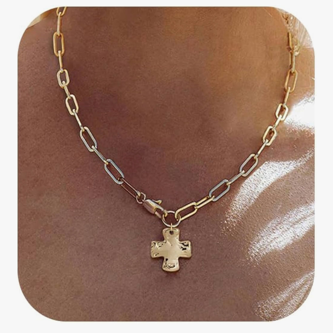 Chunky Cross Necklace