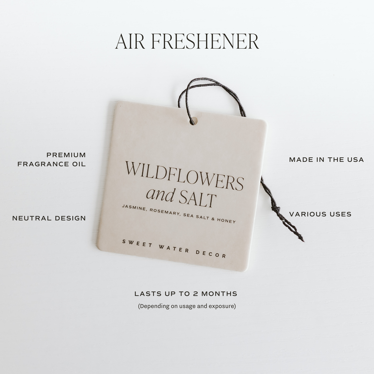 Fraser Fir Hanging Air Freshener: Christmas Decor
