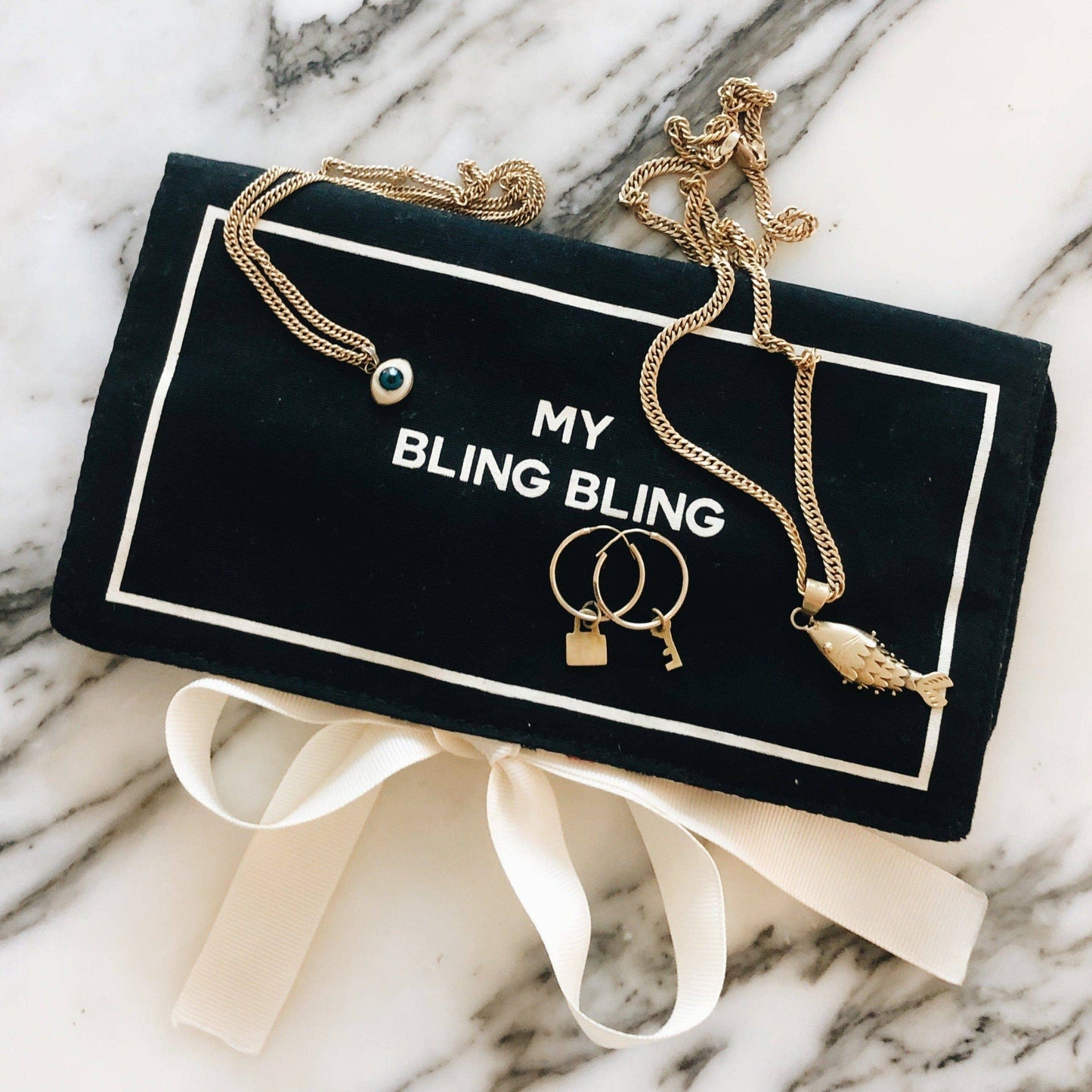 Jewelry Organizer, Travel Pouch: Black