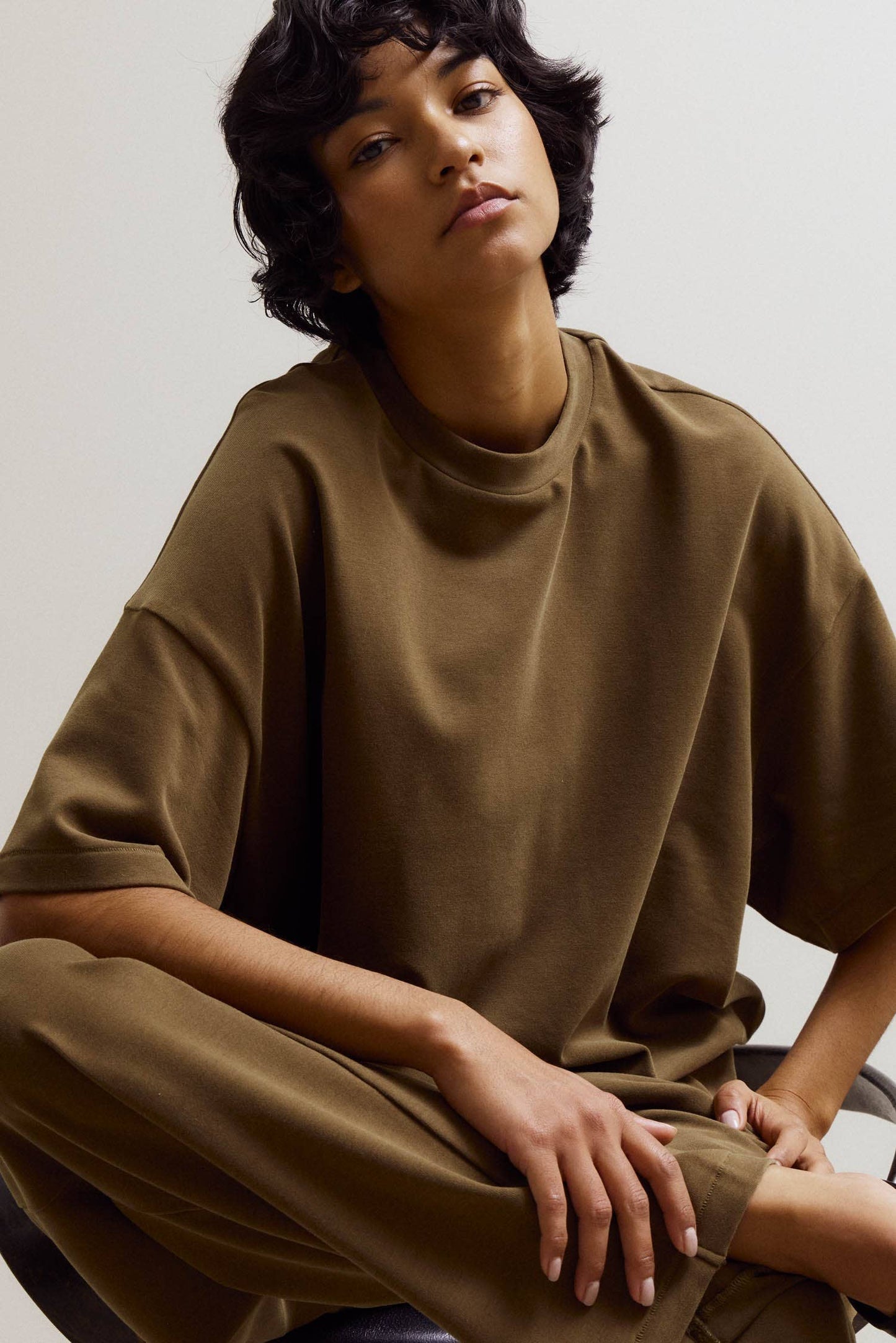 Brush Touch Oversized Tee