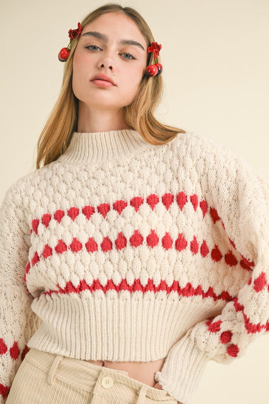 Color Popped Sweater Top