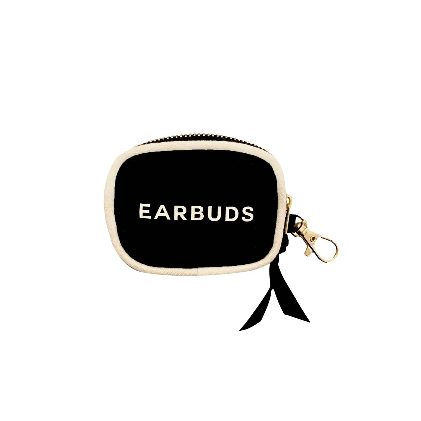 Earbuds/Airpods Case with Clasp: Black