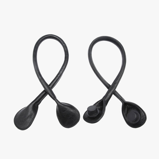 VSTP Vegan Leather Straps for Versa Tote: Black