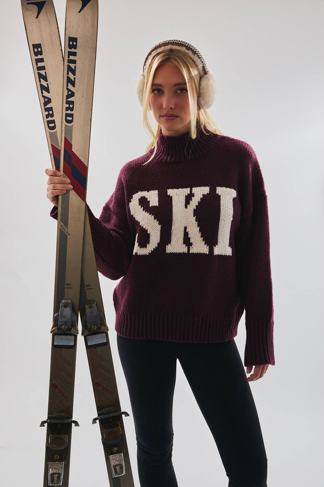 SKI HIGH NECK SWEATER TOP