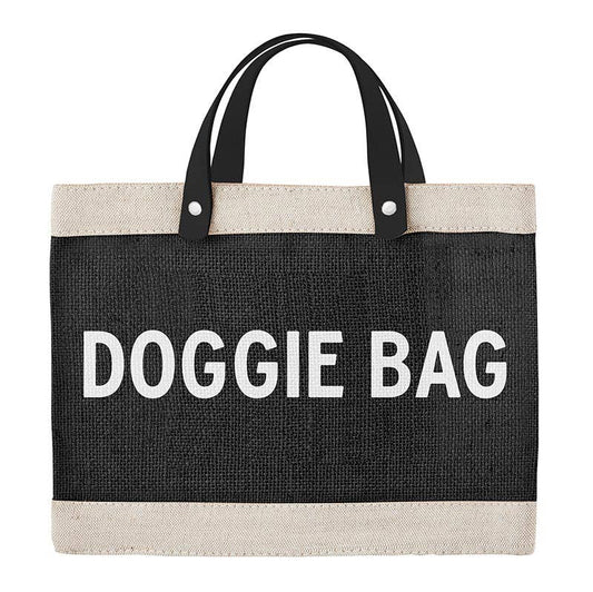 Black Mini Market Tote: Doggie Bag