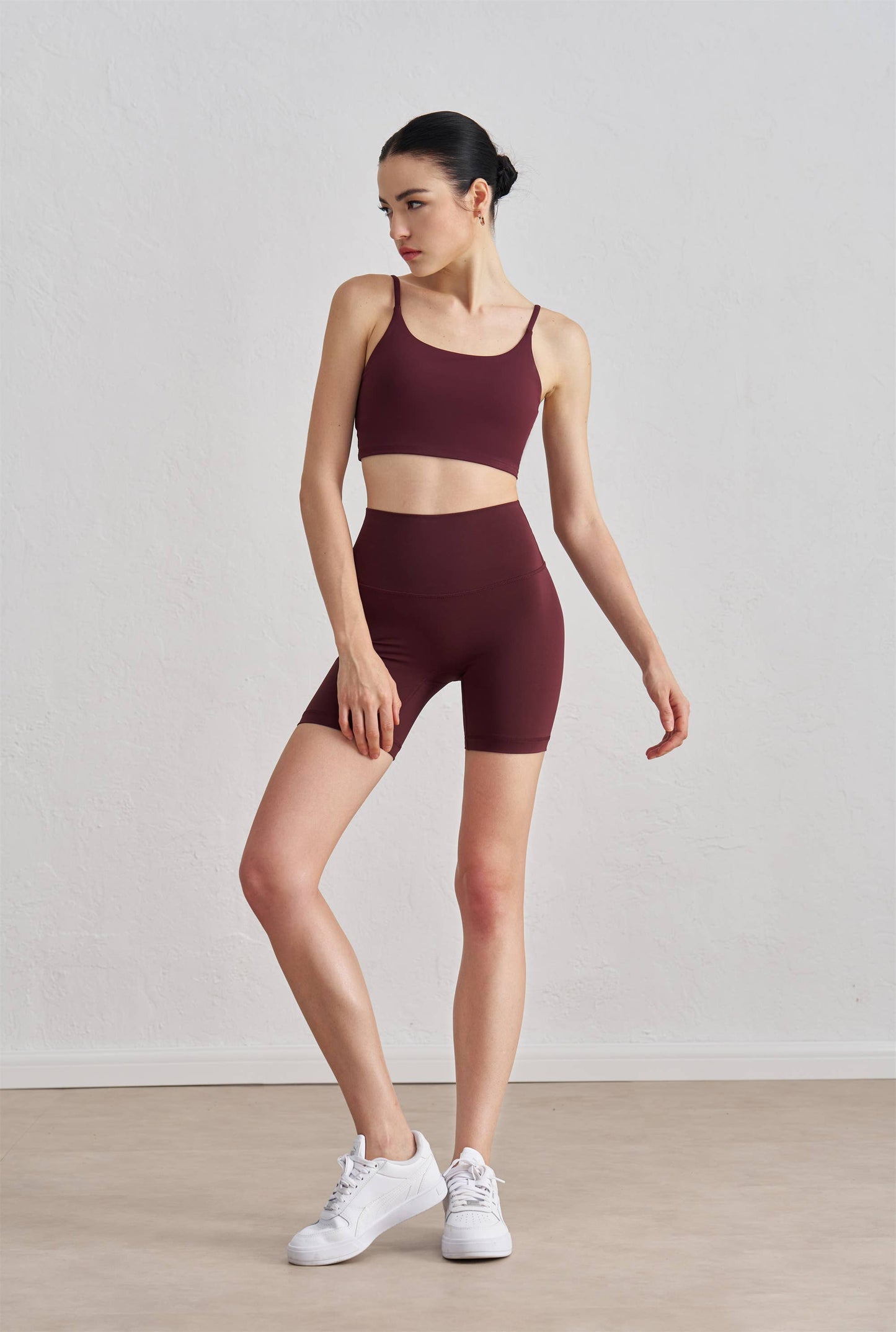 Esther Cami Top & Luna Short 2 Piece Activewear Set: Magenta
