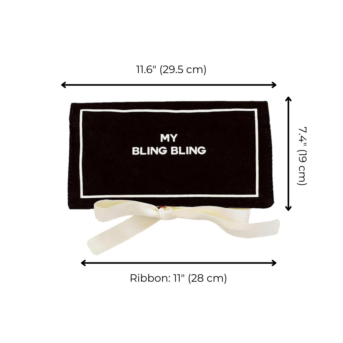 Jewelry Organizer, Travel Pouch: Black