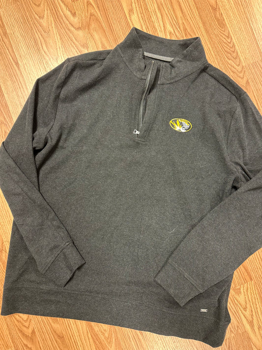Men's Licensed Mizzou Twill Knit Quarter Zip