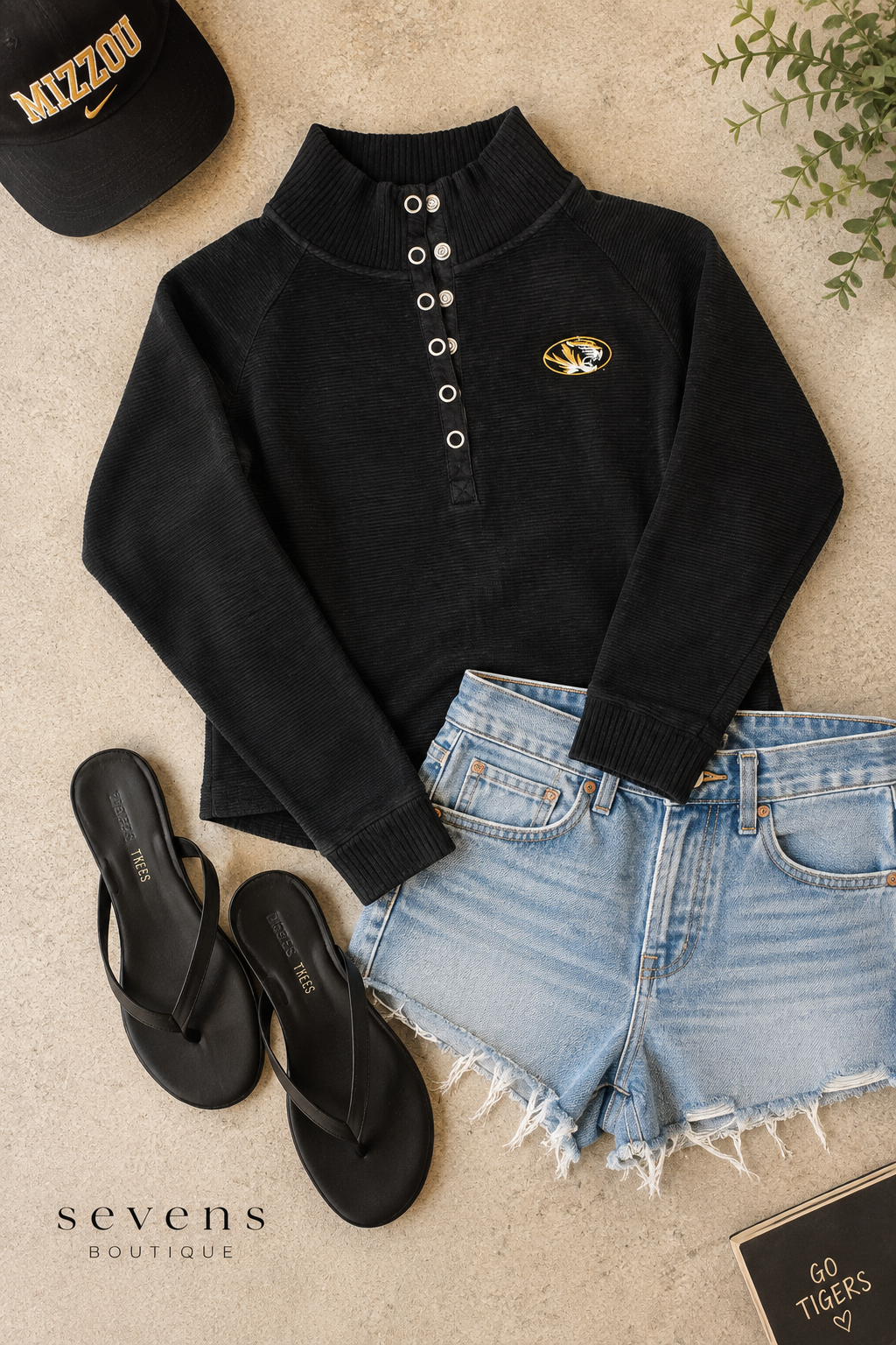 Mizzou Licensed Corded Henley