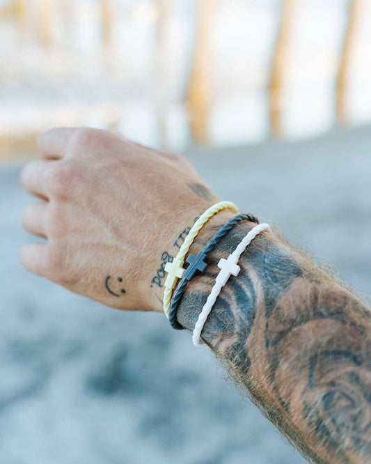 Infinity Cross Bracelets: Coconut