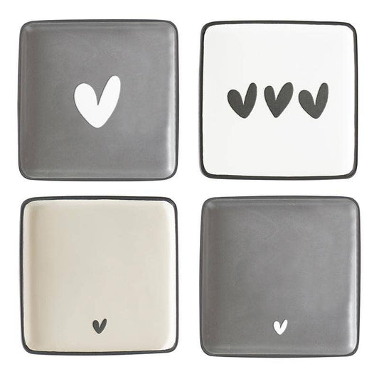 Ceramic Plates Assorted - 4 pack