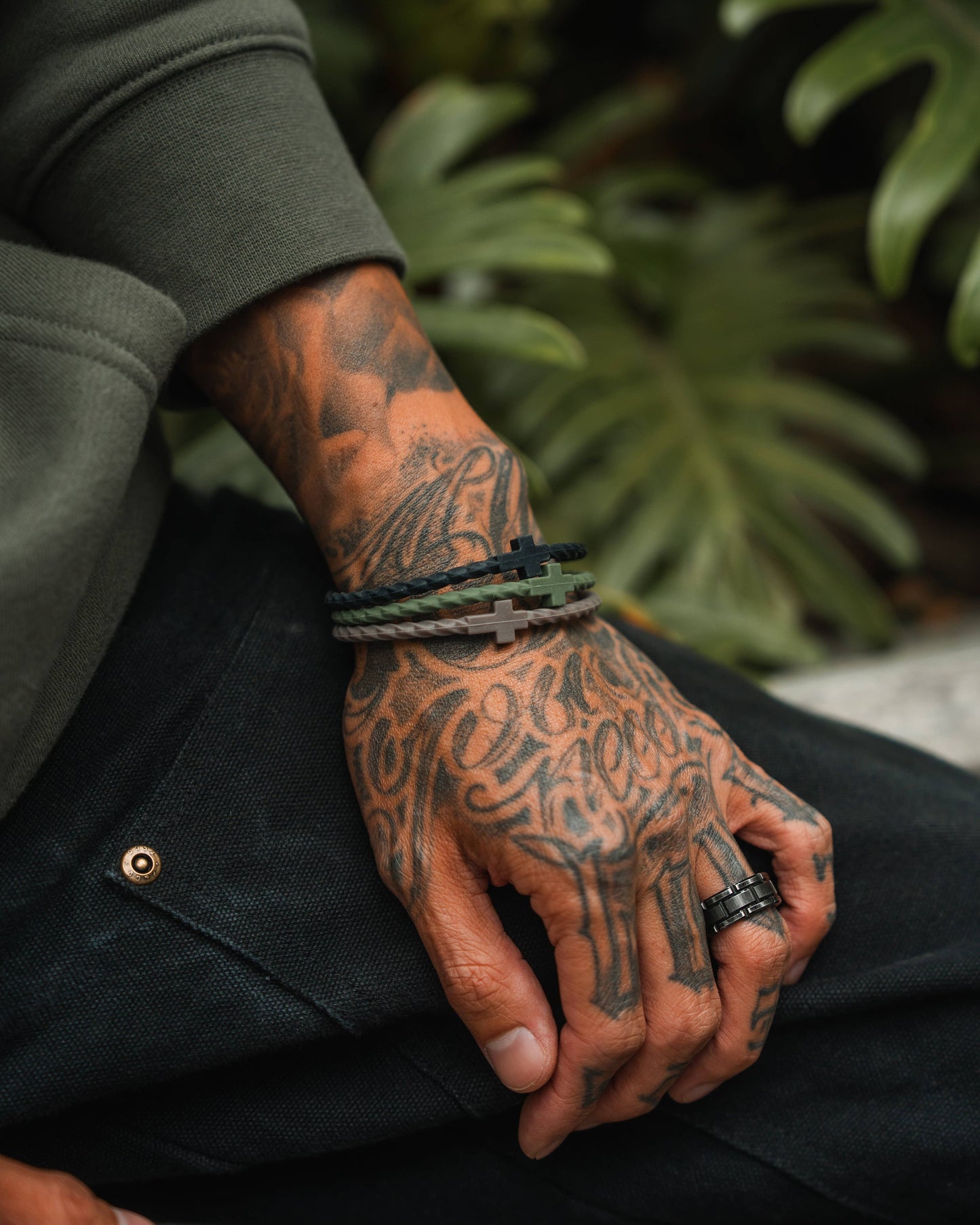 Infinity Cross Bracelets: Forest