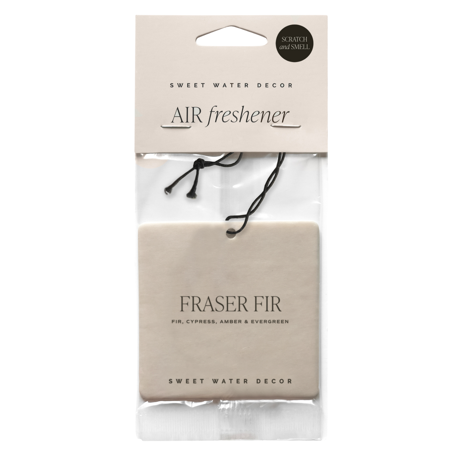 Fraser Fir Hanging Air Freshener: Christmas Decor
